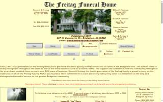 Freitag Funeral Home website