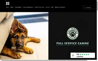 Full Service Canine of Bridgeton website