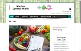 Marlton Optimal Health of Bridgeton website