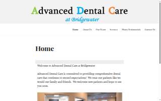 Advanced Dental Care at Bridgewater website