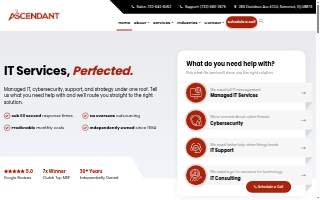 Ascendant | New Jersey Managed IT Services Company of Bridgewater website