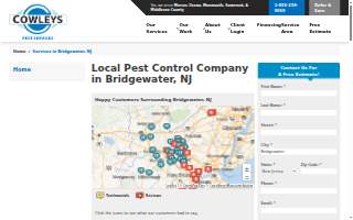 Cowleys Pest Services of Bridgewater website