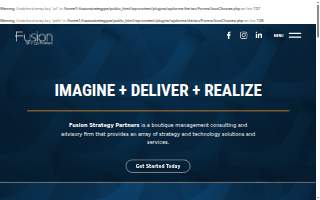 Fusion Strategy Partners website
