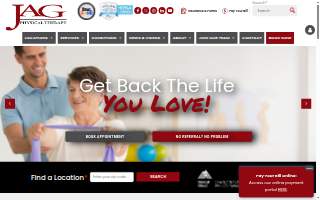 JAG Physical Therapy of Bridgewater website