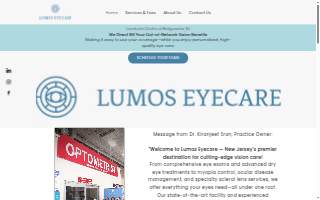 Lumos Eyecare: Optometry & Dry Eye Center of Bridgewater website