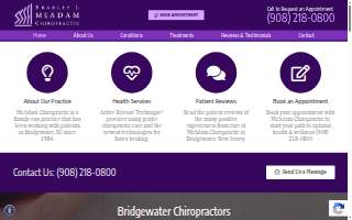 McAdam Chiropractic website