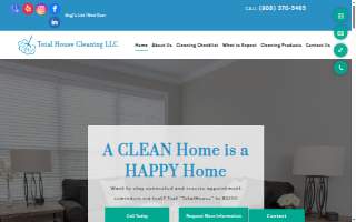 Total House Cleaning LLC website