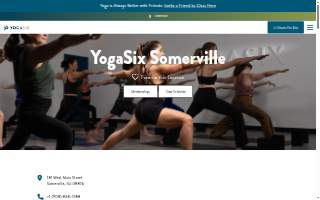 YogaSix Somerville website