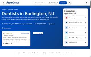 Aspen Dental - Burlington website