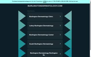 Burlington County Dermatology website