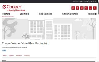 Cooper Women's Health website