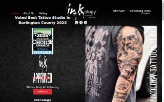 Inkology Tattoo Studio of Burlington website