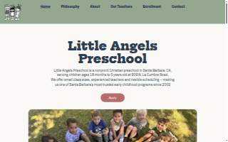 Little Angel Preschool website