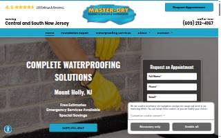 Master-Dry of Burlington website
