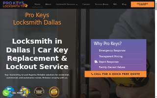 Pro Keys Locksmith of Burlington website