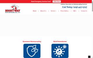Rightway Waterproofing Co website