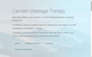 Camden Massage website