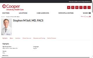 Cooper Ophthalmology at Camden website