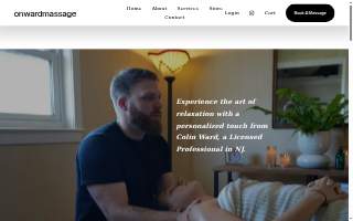 Onward Massage website