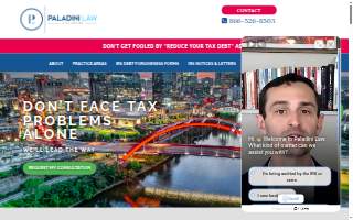 Paladini Law, A Tax Law Firm website