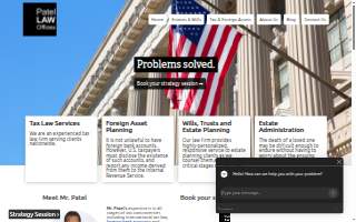 Patel Law Offices of Carteret website