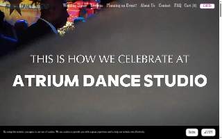 Atrium Dance Studio website