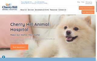 Cherry Hill Animal Hospital website