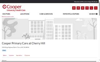 Cooper Family Medicine at Cherry Hill website