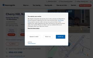 HearingLife of Cherry Hill NJ website