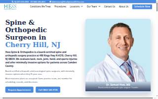 Hess Spine & Orthopedics – Cherry Hill website