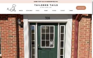 Tailored Tails a Luxury Pet Spa website