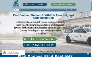 Kind Pest NJ of Cinnaminson website