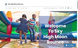 Sky High Moon Bounce Rentals website