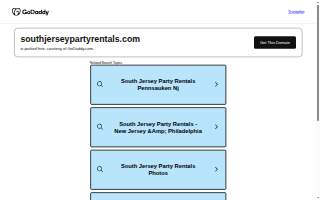 South Jersey Party Rentals of Cinnaminson website