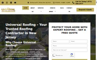 Universal Roofing and Contracting South Jersey Roofers website