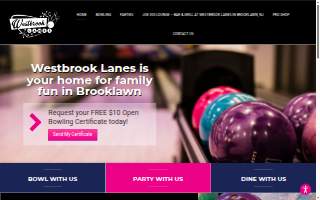 Westbrook Lanes Family Bowling Center of Cinnaminson website
