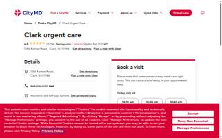 CityMD Clark Urgent Care - New Jersey website