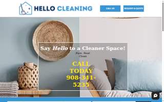 Hello Cleaning website