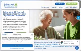 Helping Hands Homecare website