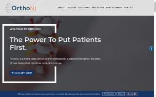 OrthoNJ Physical Therapy website