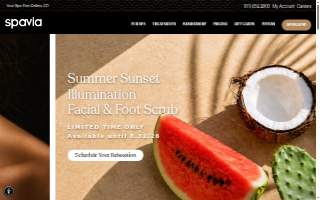 Spavia Day Spa Clark Commons website
