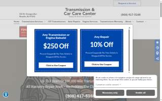 Transmission and Car Care Center of Clark website