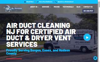 All Seasons Air Duct Cleaning website