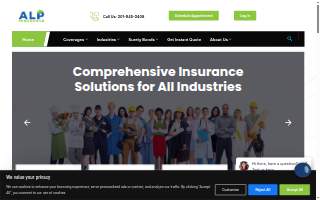 Alp Insurance & Financial Services website