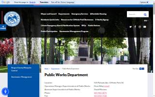 Cliffside Park Public Works website