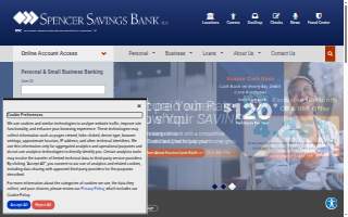 Spencer Savings Bank website
