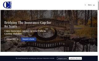 Cupo Insurance Agency website