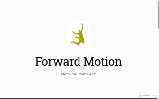 Forward Motion Physical Therapy website