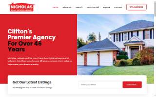 Nicholas Real Estate of Clifton website