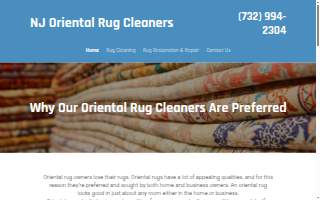 NJ Oriental Rug Cleaners website